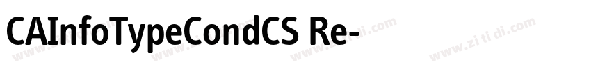 CAInfoTypeCondCS Re字体转换